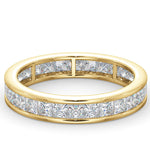 Mens 2ct H/si Diamond 18k Gold Full Band Ring