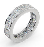 Eternity Ring Lauren 18k White Gold Diamond 5.00ct H/si