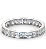 Mens 1ct H/si Diamond Platinum Full Band Ring