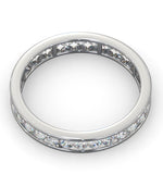 Diamond Eternity Ring Rae Channel Set 1.00ct H/si In 18k White Gold