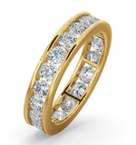 Mens 2ct G/vs Diamond 18k Gold Full Band Ring