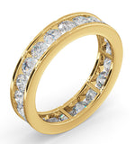 Mens 2ct G/vs Diamond 18k Gold Full Band Ring