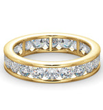 Mens 2ct G/vs Diamond 18k Gold Full Band Ring
