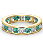Eternity Ring Rae Diamonds H/si And Emerald 1.70ct - 18k Gold
