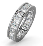 Mens 3ct G/vs Diamond Platinum Full Band Ring