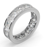 Diamond Eternity Ring Rae Channel Set 3.00ct H/si In 18k White Gold