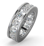 Diamond Eternity Ring Rae Channel Set 5.00ct G/vs In 18k White Gold