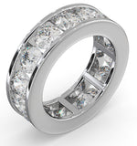 Diamond Eternity Ring Rae Channel Set 5.00ct H/si In 18k White Gold