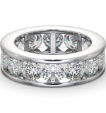 Diamond Eternity Ring Rae Channel Set 5.00ct H/si In 18k White Gold