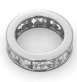 Diamond Eternity Ring Rae Channel Set 5.00ct G/vs In Platinum