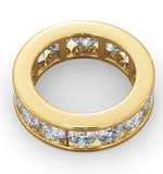 Diamond Eternity Ring Rae Channel Set 5.00ct H/si In 18k Gold