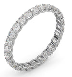Chloe Lab Diamond Eternity Ring 18k White Gold Claw Set 1.00ct G/vs
