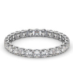 Chloe Lab Diamond Eternity Ring 18k White Gold Claw Set 1.00ct H/si