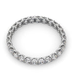 Mens 1ct G/vs Diamond Platinum Full Band Ring
