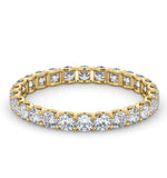 Mens 1ct H/si Diamond 18k Gold Full Band Ring