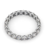 Mens 2ct H/si Diamond Platinum Full Band Ring