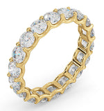 Mens 3ct H/si Diamond 18k Gold Full Band Ring