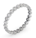 Eternity Ring Emily 18k White Gold Diamond 0.50ct H/si