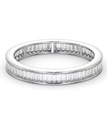 Mens 1ct G/vs Diamond Platinum Full Band Ring