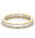 Mens 1ct H/si Diamond 18k Gold Full Band Ring