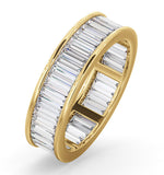 Mens 3ct H/si Diamond 18k Gold Full Band Ring