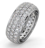 Eternity Ring Sara 18k White Gold Diamond 3.00ct G/vs