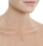 9k Gold Diamond Initial 'd' Necklace 0.05ct