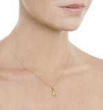 9k Gold Diamond Initial 'g' Necklace 0.05ct