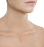 9k Gold Diamond Initial 'i' Necklace 0.05ct