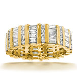 Mens 2ct H/si Diamond 18k Gold Full Band Ring