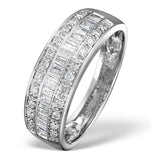 18k White Gold Brilliant H/si Diamond Ring