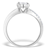 Engagement Ring Galileo 1.50ct Look Diamond In 18k White Gold N4487