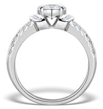 Engagement Ring Galileo 1.50ct Look Diamonds 18k White Gold N4488