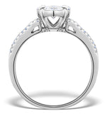 Engagement Ring Galileo 1.50ct Look H/si Diamonds In Platinum S3472