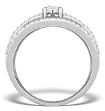 Two 0.50ct Look Galileo Set Diamonds 0.80ct And Platinum Ring