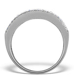 Diamond 1.00ct And Platinum Half Eternity Ring - S3478