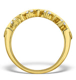 Diamond 0.50ct And 18k Gold Half Eternity Ring - N4498