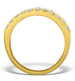 3 Row Diamond 1.50ct And 18k Gold Half Eternity Ring - N4490