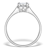 Galileo 1.00ct Look Diamond 0.38ct And 18k White Gold Ring