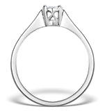 Galileo 0.50ct Look Diamond 0.17ct And 18k White Gold Ring