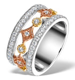 18k Gold Adora 0.97ct Pave Set Diamond Ring