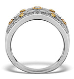 Wide Diamond Ring - Aspen - 0.41ct Set In 18k White Gold N4526