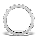 Wide Diamond Ring - Soleil - 1.27ct In 18k White Gold - N4527
