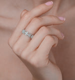 Diamond Eternity Ring - Trellis - 0.42ct Set In 18k White Gold - N4520