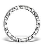 Wide Diamond Eternity Ring - Artdeco - 1.02ct In 18k White Gold
