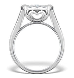 Diamond Galileo Ring 1ct Set In 18k White Gold - N4532y