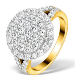 Diamond Galileo Ring 2.10ct Set In 18k Gold - N4533