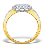 Diamond Galileo 1.50ct Oval Side Stone Ring In 18k Gold - N4535