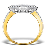 Diamond Galileo 1.75ct Side Stone Ring In 18k Gold Ring - N4536
