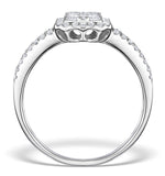 Diamond Galileo 1ct H/si And 18k White Gold Ring - N4538y